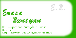 emese muntyan business card